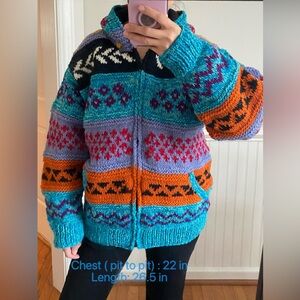 Hand made in Nepal 100% Wool with full liner size L